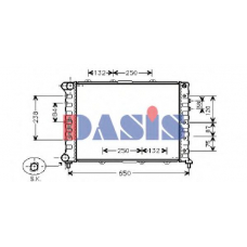 010330N AKS DASIS Радиатор, охлаждение двигателя