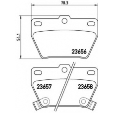 P 83 057 BREMBO Комплект тормозных колодок, дисковый тормоз