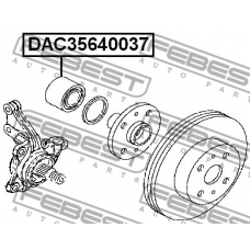 DAC35640037 FEBEST Подшипник ступицы колеса