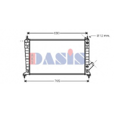 190300N AKS DASIS Радиатор, охлаждение двигателя