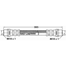 FBH6634 FIRST LINE Тормозной шланг