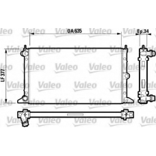 732790 VALEO Радиатор, охлаждение двигателя