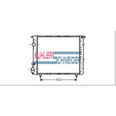 0908801 KUHLER SCHNEIDER Радиатор, охлаждение двигател