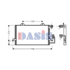 482270N AKS DASIS Конденсатор, кондиционер