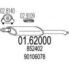 01.62000 MTS Глушитель выхлопных газов конечный