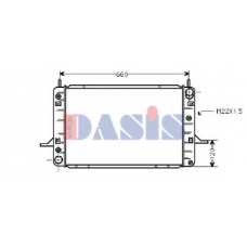 090870N AKS DASIS Радиатор, охлаждение двигателя