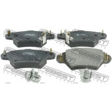 1801-CORCR FEBEST Комплект тормозных колодок, дисковый тормоз