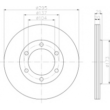 MDC753 MINTEX Тормозной диск