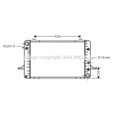 FDA2051 AVA Радиатор, охлаждение двигателя