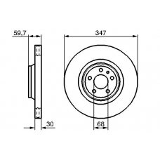 0 986 479 260 BOSCH Тормозной диск