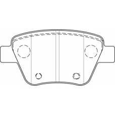 FD7489A NECTO Комплект тормозных колодок, дисковый тормоз