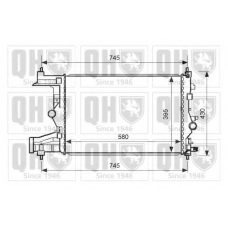 QER1884 QUINTON HAZELL Радиатор, охлаждение двигателя