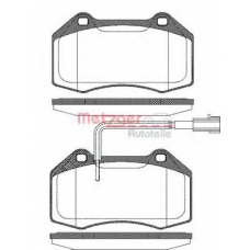 1113.12 METZGER Комплект тормозных колодок, дисковый тормоз