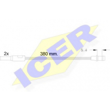 610244 E C ICER Сигнализатор, износ тормозных колодок