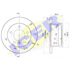 78BD0183-1 ICER Тормозной диск