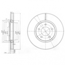 BG3716 DELPHI Тормозной диск