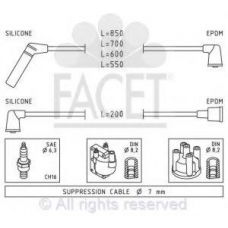 4.7110 FACET Ккомплект проводов зажигания
