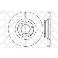 6020-3723V-SX STELLOX Тормозной диск