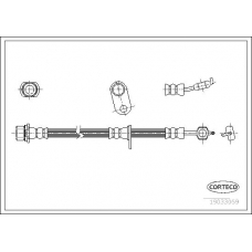 19033059 CORTECO Тормозной шланг