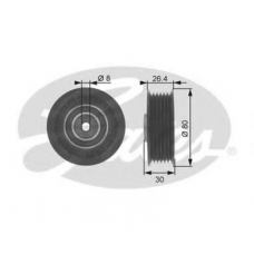 T36038 GATES Паразитный / ведущий ролик, поликлиновой ремень