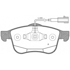 BPA1183.12 OPEN PARTS Комплект тормозных колодок, дисковый тормоз