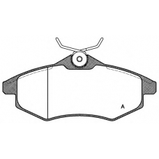 BPA0881.00 OPEN PARTS Комплект тормозных колодок, дисковый тормоз