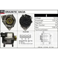 DRA3678 DELCO REMY Генератор