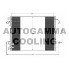 105038 AUTOGAMMA Конденсатор, кондиционер