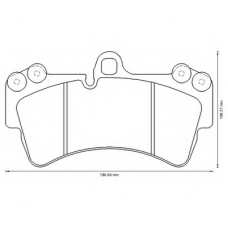 573282B BENDIX Комплект тормозных колодок, дисковый тормоз