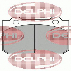 LP418 DELPHI Комплект тормозных колодок, дисковый тормоз