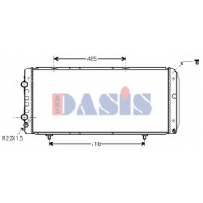 060630N AKS DASIS Радиатор, охлаждение двигателя