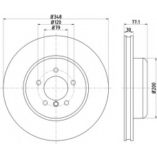 MDC2380 MINTEX Тормозной диск