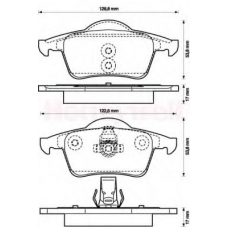 573021B BENDIX Комплект тормозных колодок, дисковый тормоз