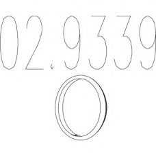 02.9339 MTS Уплотнительное кольцо, труба выхлопного газа