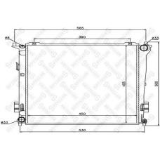 10-26546-SX STELLOX Радиатор, охлаждение двигателя