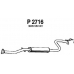 P2716 FENNO Средний глушитель выхлопных газов