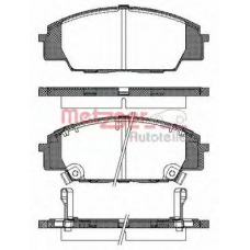 0735.02 METZGER Комплект тормозных колодок, дисковый тормоз