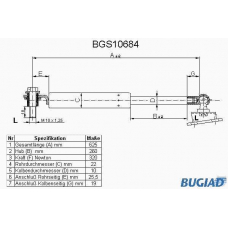 BGS10684 BUGIAD Газовая пружина, крышка багажник