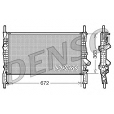 DRM10105 DENSO Радиатор, охлаждение двигателя