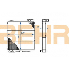 2110250 BEHR Radiator