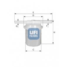 31.018.00 UFI Топливный фильтр