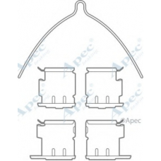 KIT1006 APEC Комплектующие, тормозные колодки