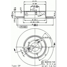 08.7211.20 BREMBO Тормозной диск