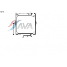 VL2020 AVA Радиатор, охлаждение двигателя