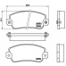 P 23 013 BREMBO Комплект тормозных колодок, дисковый тормоз