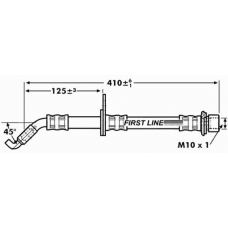 FBH7258 FIRST LINE Тормозной шланг