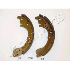 GF-206AF JAPANPARTS Комплект тормозных колодок