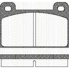 8110 10111 TRISCAN Комплект тормозных колодок, дисковый тормоз