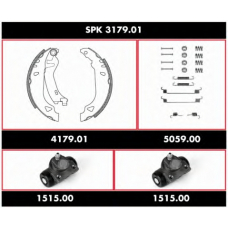 SPK 3179.01 ROADHOUSE Комплект тормозов, барабанный тормозной механизм