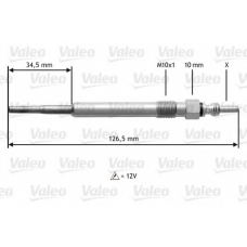345122 VALEO Свеча накаливания